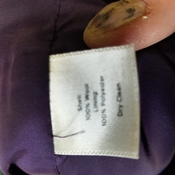 Talbots purple wool pencil skirt new - Picture 8 of 8